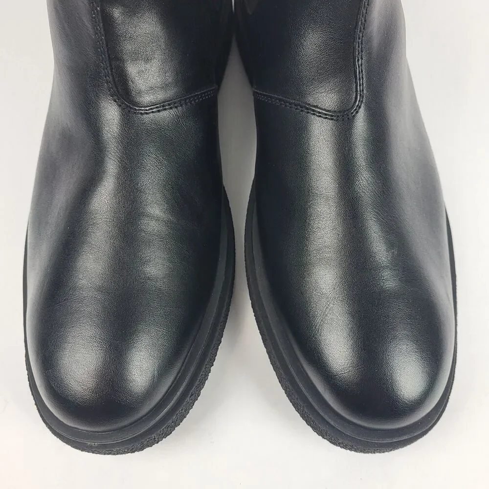 Abound Reese Black Faux Leather Chelsea Boots Size 11.5M
